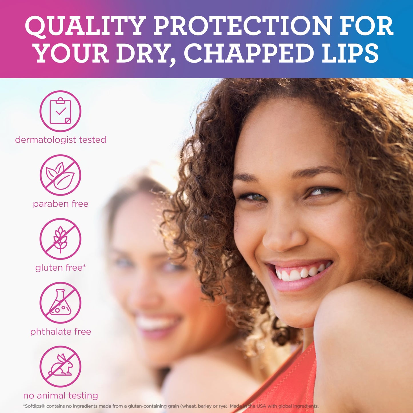 Softlips Daily Lip Moisturizer For Very Dry Lips, Multi-Flavored Lip Balms, Hydrates, Soothes & Prevents Dry, Chapped Lips, Smooth Glide Formula