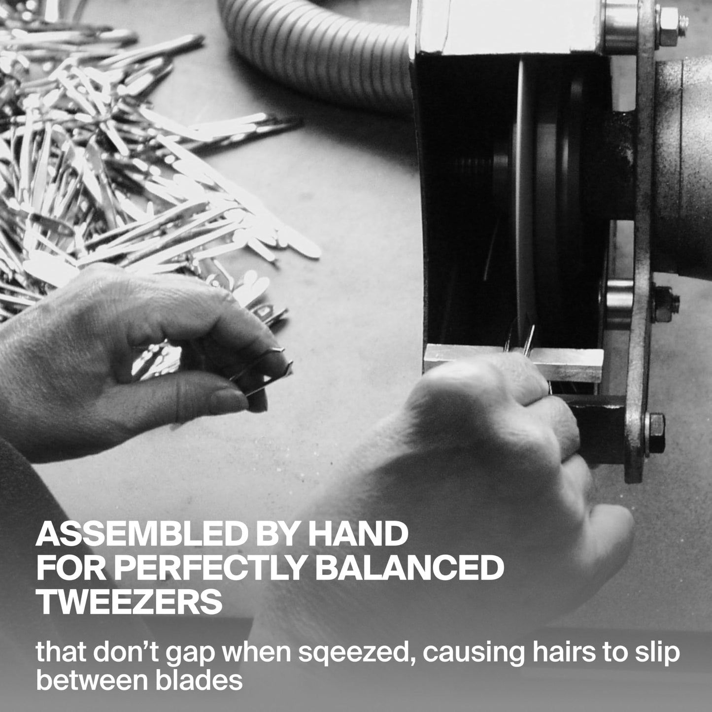 GERMANIKURE Professional Perforated Slanted Tweezers - FINOX Stainless Steel Sharp in Leather Case - Ethically Made in Solingen, Germany - 4403