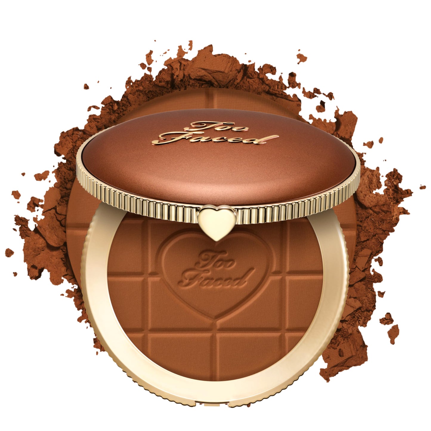 Too Faced Chocolate Soleil Matte Blurring Bronzer | Matte Bronzer Powder that Mimics Natural Skin for Blurred Sun-Kissed Effect, Chocolate Toffee