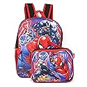 Ruz Spiderman Boys 16 Inch Backpack (Red-Blue)