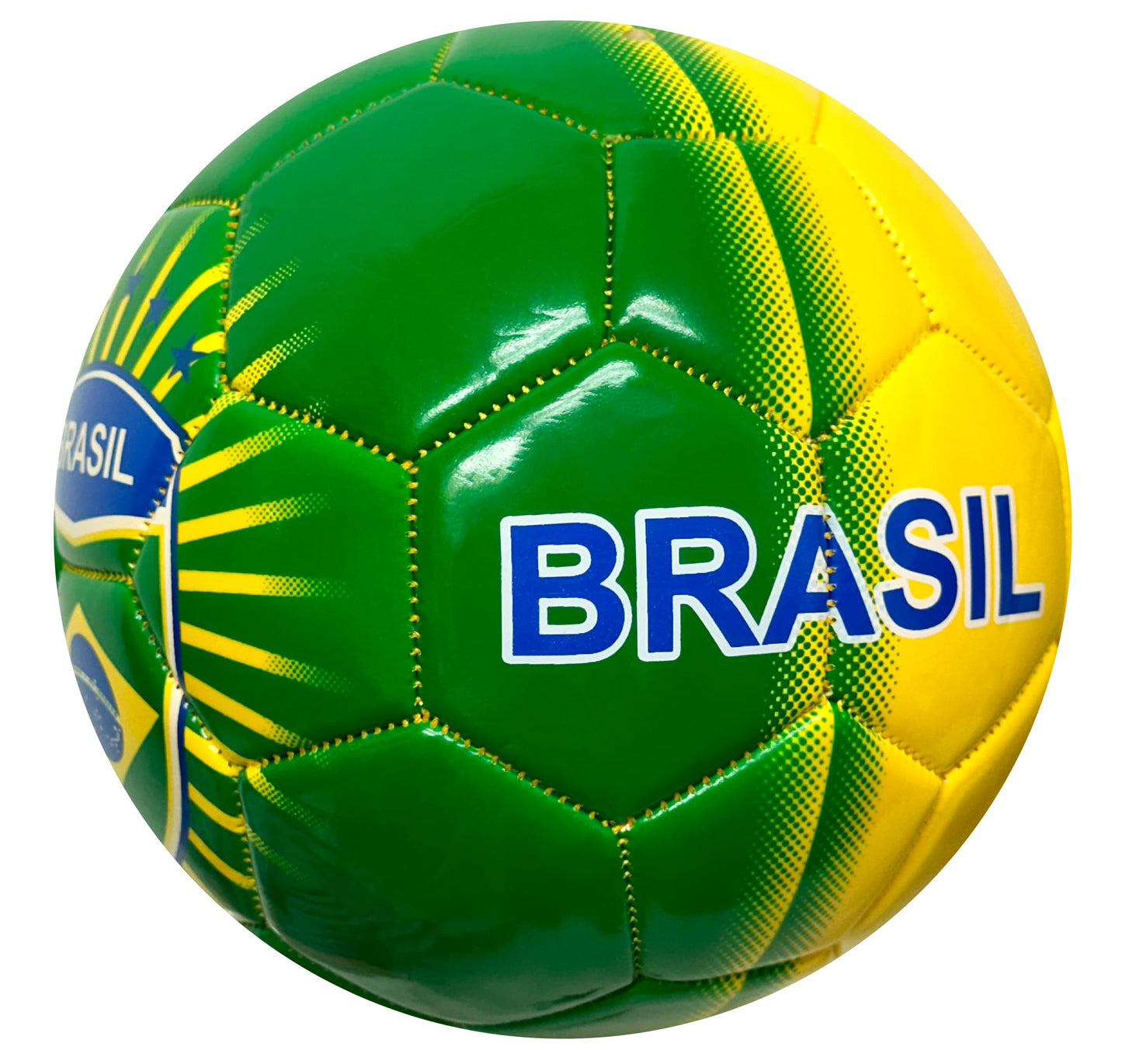 Just 4 Kicks Brasil Soccer Ball (Size 2), Brazil Mini Ball #2
