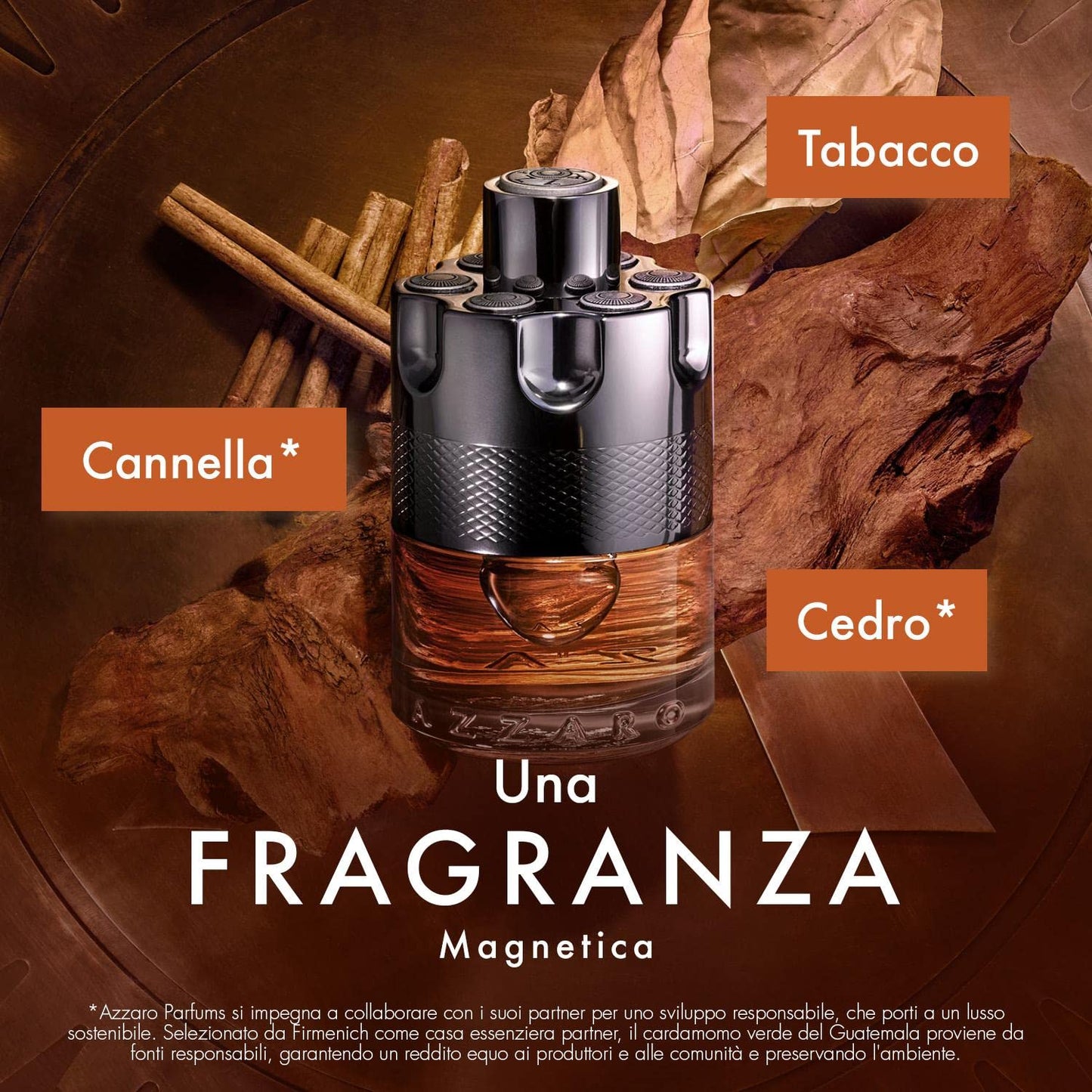 Azzaro Wanted by Night Eau de Parfum - Warm & Spicy Cologne for Men - With Cinnamon, Incense, & Tobacco Accord - Long Lasting - Luxury Perfume for Men