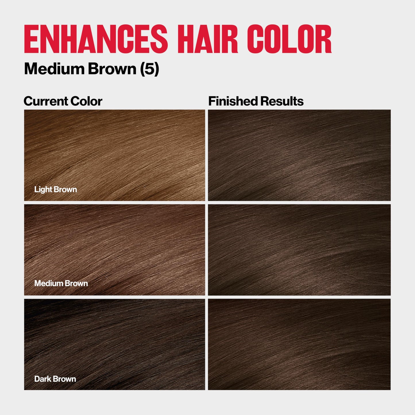Revlon ColorSilk Tone + Gloss + Care Demi Permanent Hair Color, Dye Kit with Leave-In Scalp and Haircare Serum, 2x Shinier, 4x Stronger, 5 Medium