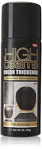 Salon Grafix High Beams Color Thickener Temporary Spray - Jet Black for Unisex - 2.7 oz Hair Color
