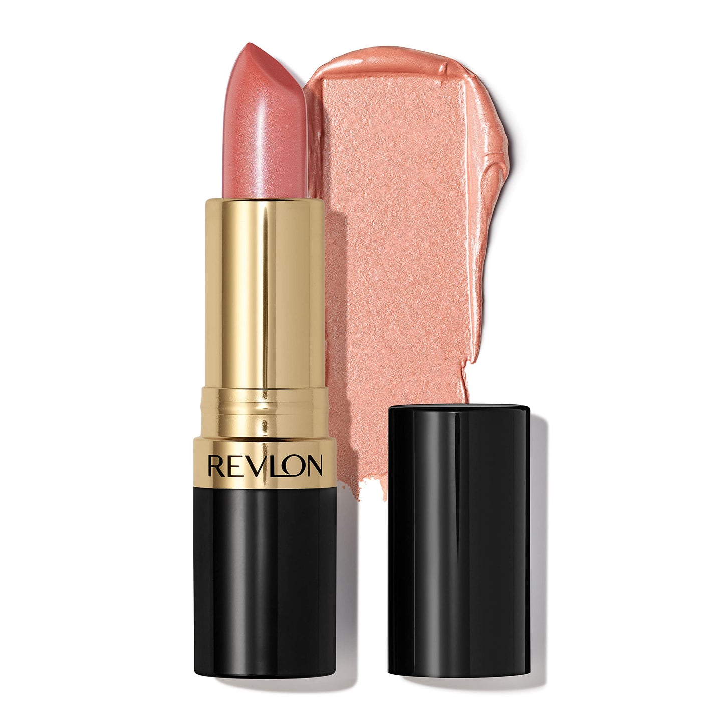 Revlon Super Lustrous Lipstick, High Impact Lipcolor with Moisturizing Creamy Formula, Infused with Vitamin E and Avocado Oil in Pink Pearl, Silver