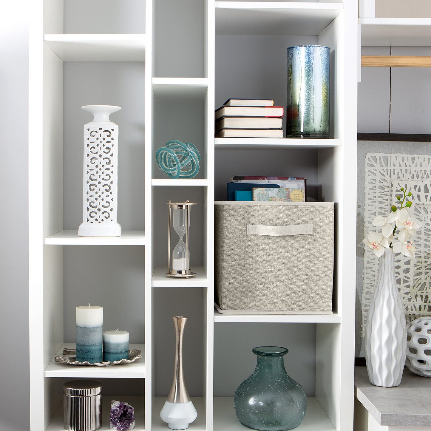Simplify Collapsible Storage Cube in Faux Jute