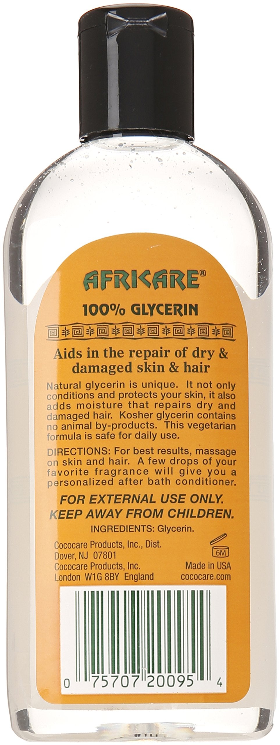 COCOCARE Africare 100% Glycerin 8.5 oz - All Natural Glycerin for Extra Hydration for Hair and Body