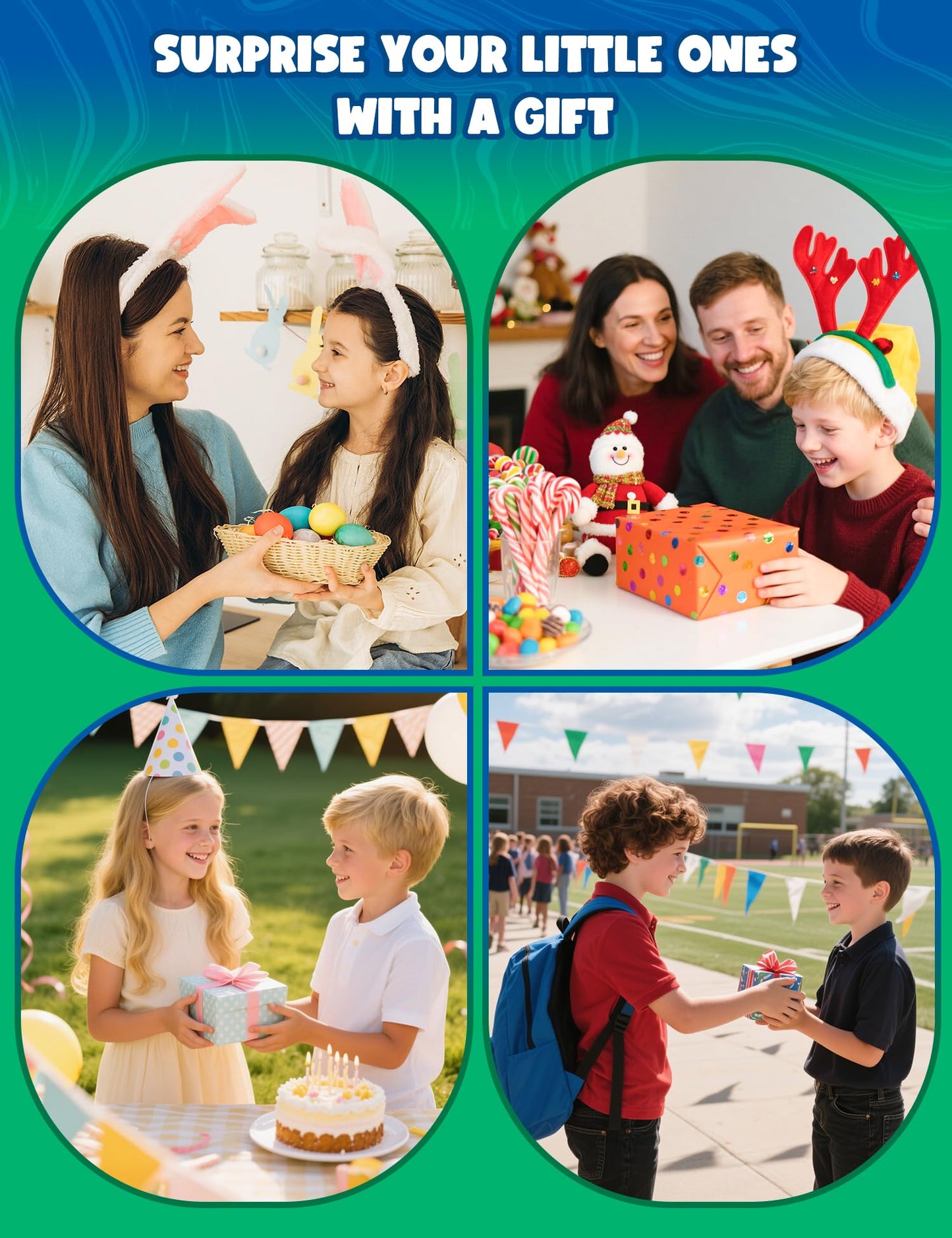 3D Printed Dragon Eggs with 4 Dragons Inside - Swappable Wing, Flexible Articulated Magnetic Dragons Animals Fidget Toy for Kids (Purple+Blue)