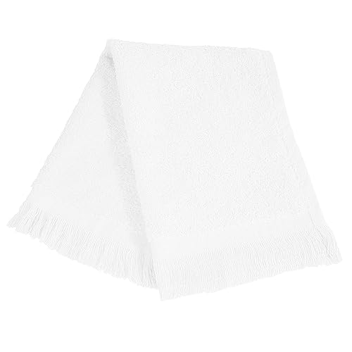 ToteBagFactory (12 Pack Set of 12- Promotional Priced Fingertip Towels (White)