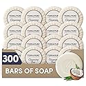 Travel Size Hotel Bar Soap 300 Count 0.6 oz Bars Guest Amenities for Hotels Vacation Rentals & Short Term Rentals Paraben Free White Tea & Coconut