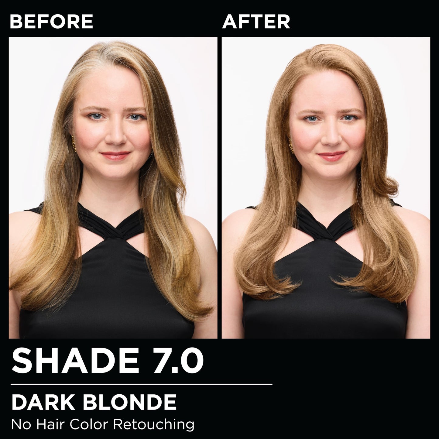 Garnier Olia Hair Color, Ammonia-Free Permanent Hair Dye, Oil-Powered Formula for 100% Gray Coverage and 3x Shinier Hair, Vegan & Cruelty Free, 7.0