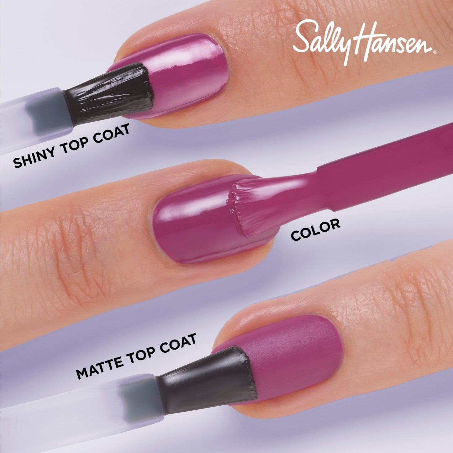 Sally Hansen Miracle Gel Salon Quality Nail Polish | Gel-Like Formula, Two-Step System, No UV Light Needed, Long Lasting | Opaque, Glossy | 601 Crying