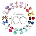 Disney 100th Anniversary Special Hair Accessory for Girls|18pc Disney Hair Bow Clips Featuring Favorite Characters with a String Bag Bow Holder