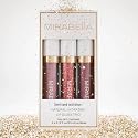 Mirabella 3 Pack Lip Gloss Trio - Highly Pigmented Shimmer Lip Gloss Non Sticky with Hydrating Medical Grade Lanolin for Chapped Lips, Lip Gloss for