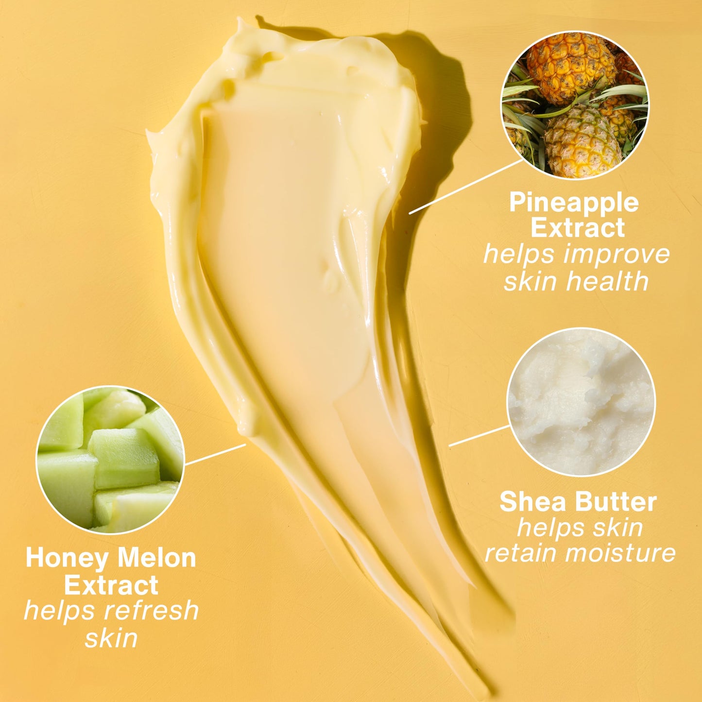Hempz Body Lotion - Sweet Pineapple & Honey Melon Daily Moisturizing Cream, Shea Butter, Aloe, Orange Extract Body Moisturizer - Skin Care Products