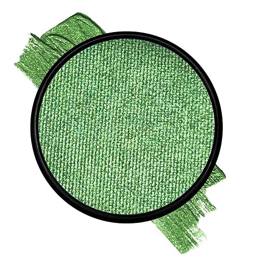 Mehron Paradise FX Metallics - Metallic Green 1.4 oz | Professional Water Activated Shimmering Metallic Paint for Raves, Costumes, Special Effects