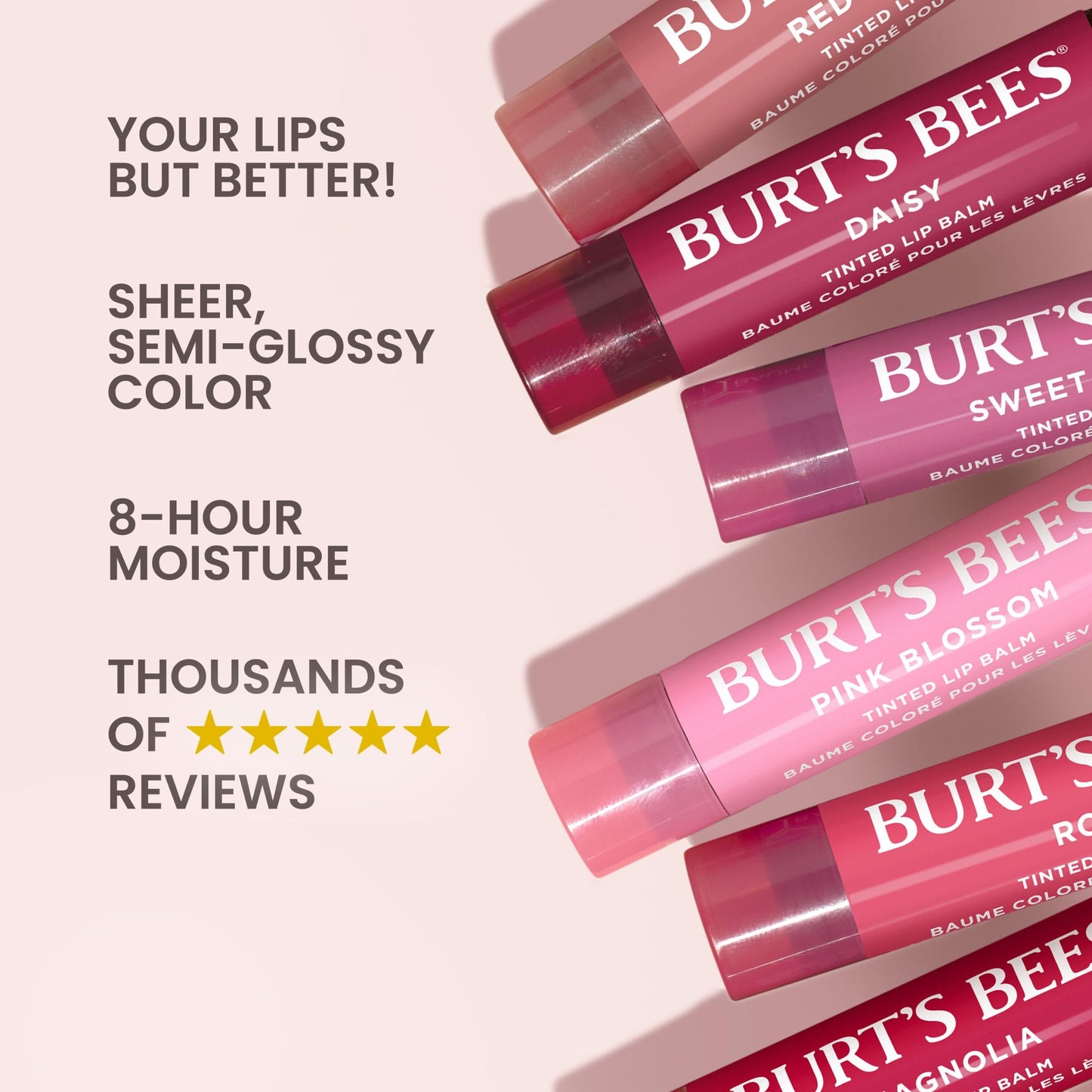 Burt's Bees 100% Natural Tinted Lip Balm, Zinnia, 0.15 Oz, Pack of 2 Beauty and Personal Care Burt's Bees