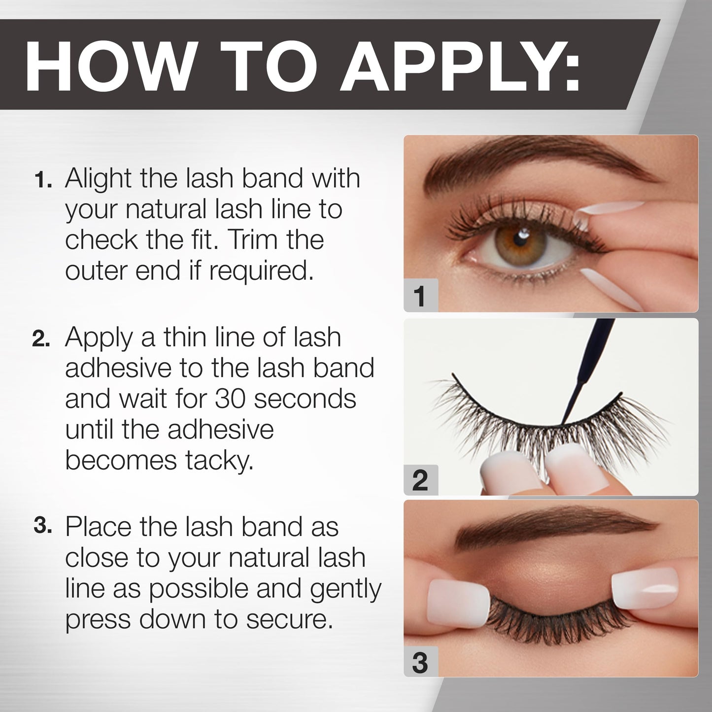 Ardell 3D Faux Mink Lashes False Eyelashes 852 - Fluffy Volume Strip Wispy Lashes for a Natural Glam Look, 4 Pairs