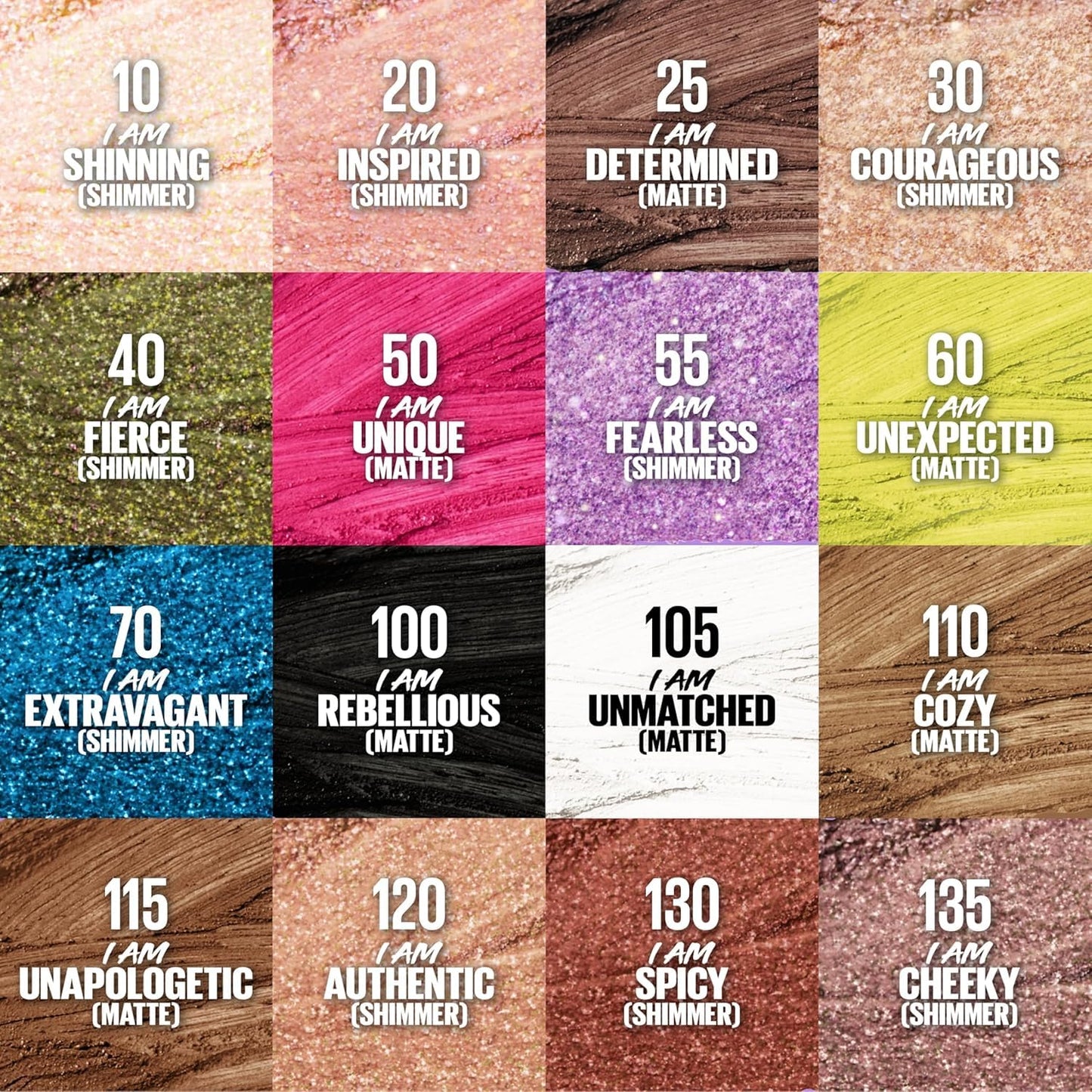 MAYBELLINE Color Tattoo Longwear Multi-Use Eye Shadow Stix, Eye Makeup, I am Confident (Beige Matte)