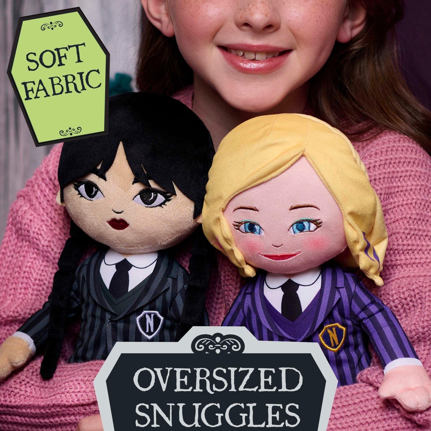 Just Play Wednesday Large 15.5-inch Plush Doll, Kids Toys for Ages 3 Up