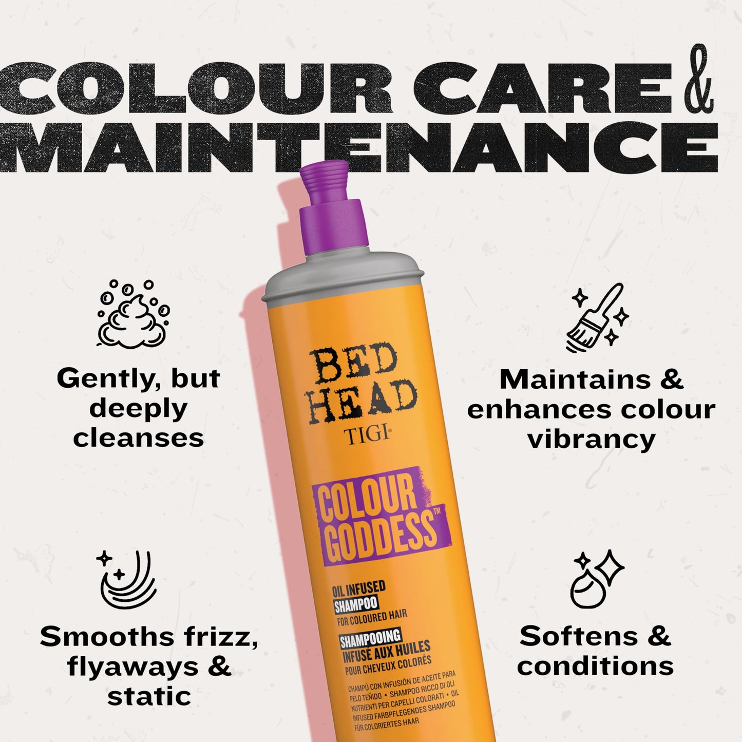 TIGI Bed Head COLOUR GODDESS SHAMPOO FOR COLORED HAIR 20.29 fl oz