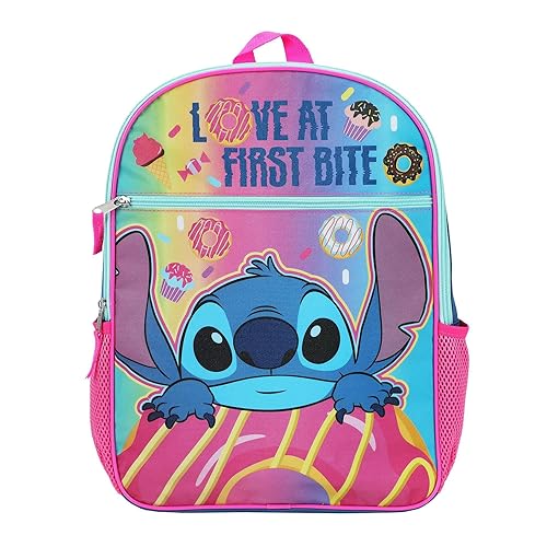 Disney Stitch Love At First Bite 16 Inch Backpack
