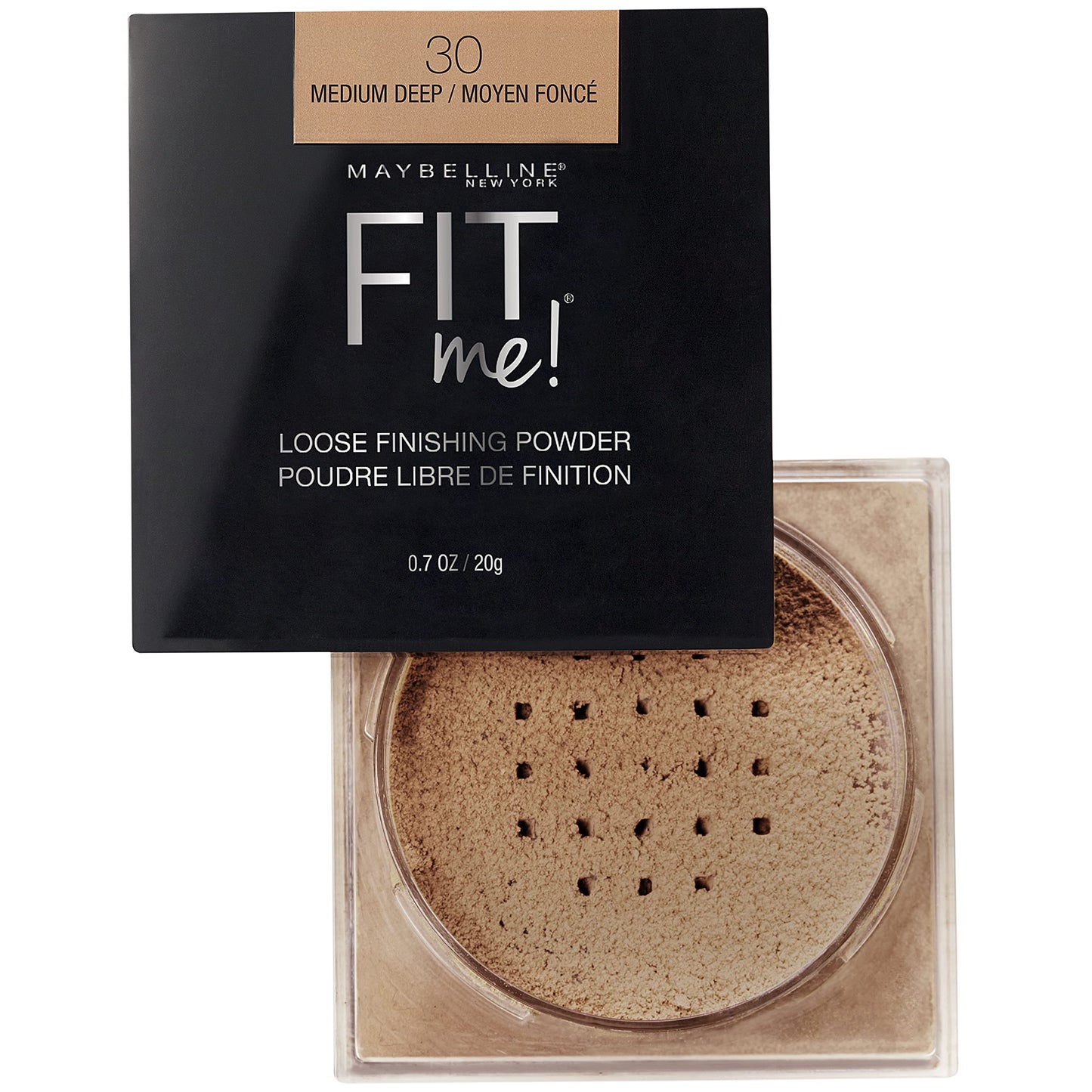 Maybelline New York Fit Me Loose Finishing Powder, Medium Deep, 0.7 Ounce