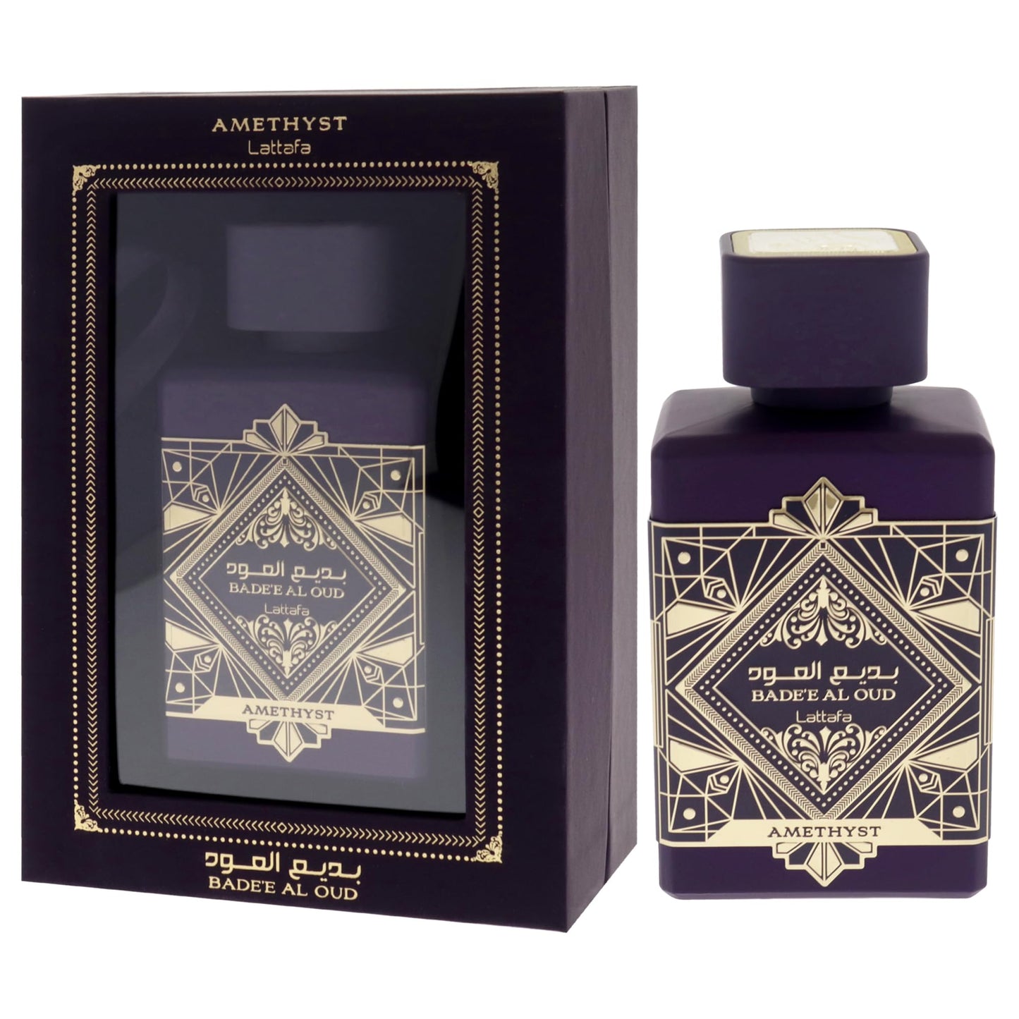 Lattafa Bade'e Al Oud Amethyst - Floral, Fruity, Amber, Oud - Eau de Parfum Long-Lasting Fragrance for Unisex, 3.40 Ounce / 100 ml Beauty and Personal Care Lattafa
