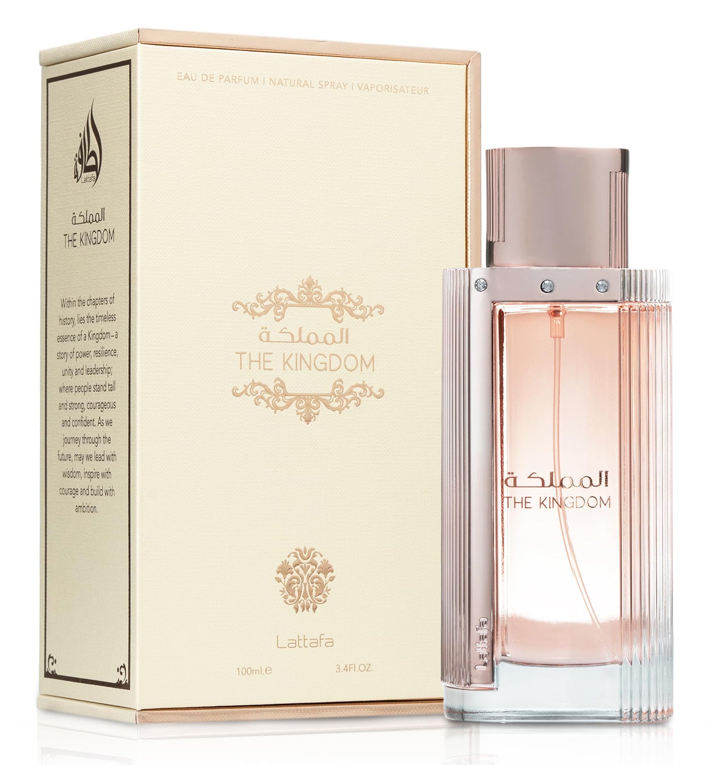 Lattafa The Kingdom Eau De Parfum Spray for Women, 3.4 Ounce Beauty and Personal Care Lattafa