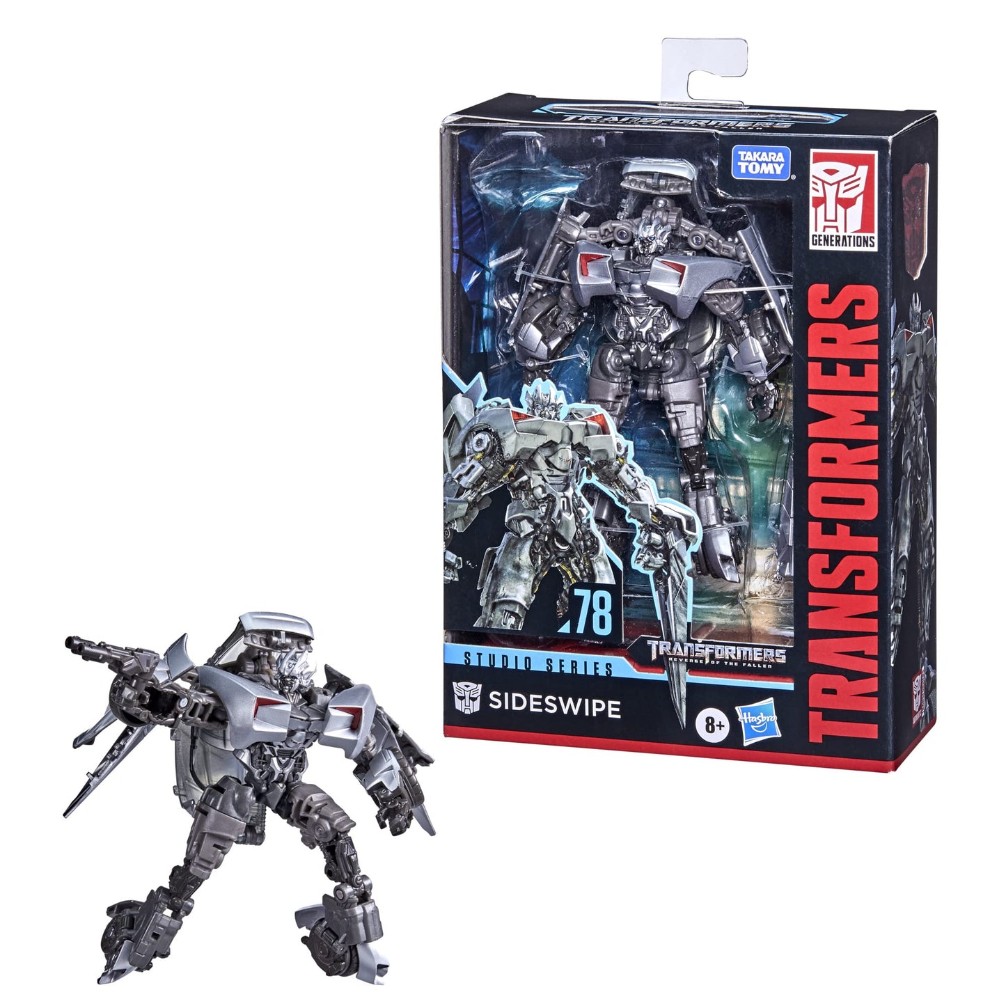Transformers Toys Studio Series 78 Deluxe Class Revenge of The Fallen Sideswipe Action Figure - Ages 8 and Up, 4.5-inch