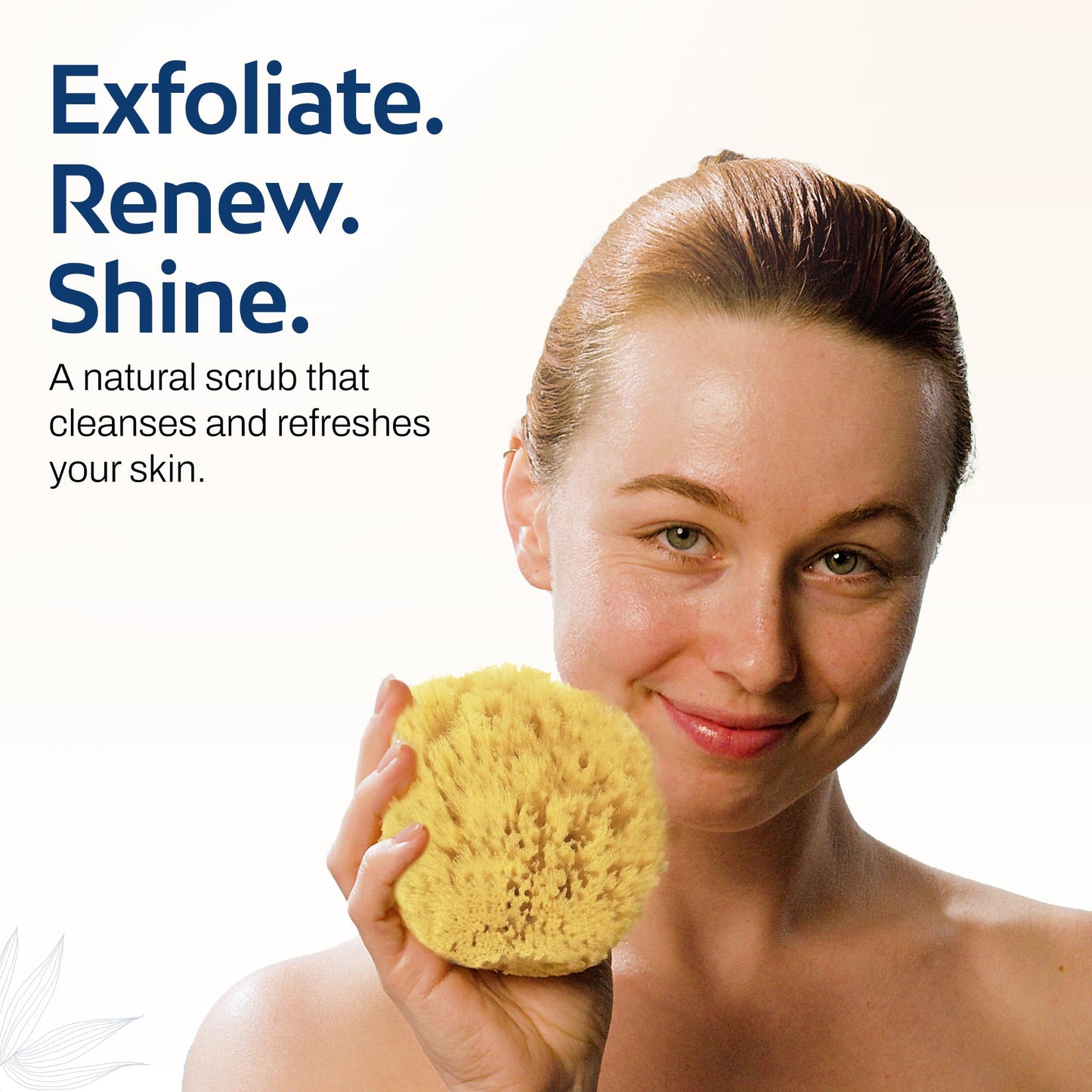 HartFelt Exfoliating Grass Sea Sponge 4in - Natural Exfoliating Body Scrubber Sponge for Shower for Women and Men Beauty and Personal Care HartFelt
