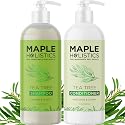 Tea Tree Shampoo and Conditioner Set - Sulfate Free Clarifying Shampoo and Conditioner for Oily Hair & Scalp Care with Australian Tea Tree Oil