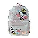 KBNL Classic Disney Minnie Mouse Backpack with Laptop Compartment for School, Travel, and Work, Multicolor (A22202-MINNIE)
