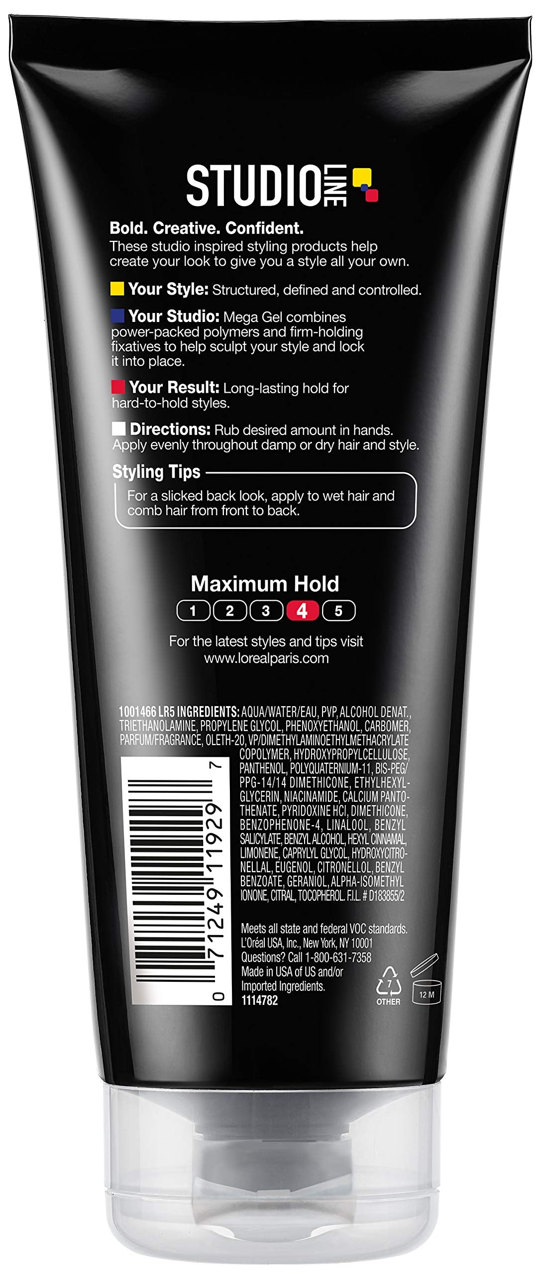 L'Oreal Paris Studio Line Mega Hair Gel, 6.8 Fl Oz
