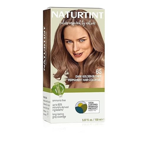 Naturtint 6G Dark Golden Blonde Permanent Hair Color (Pack of 1), Ammonia Free, Vegan, Cruelty Free, up to 100% Gray Coverage, Long Lasting Results