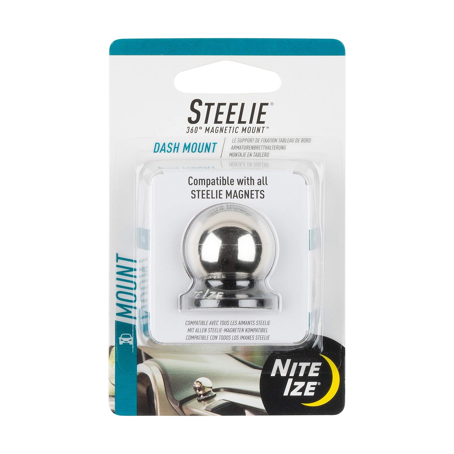 Nite Ize Steelie Dash Mount - Additional Car Mount Dash Ball for Steelie Magnetic Phone Mounting System - Cell Phone Accessories for Dashboard Mount…