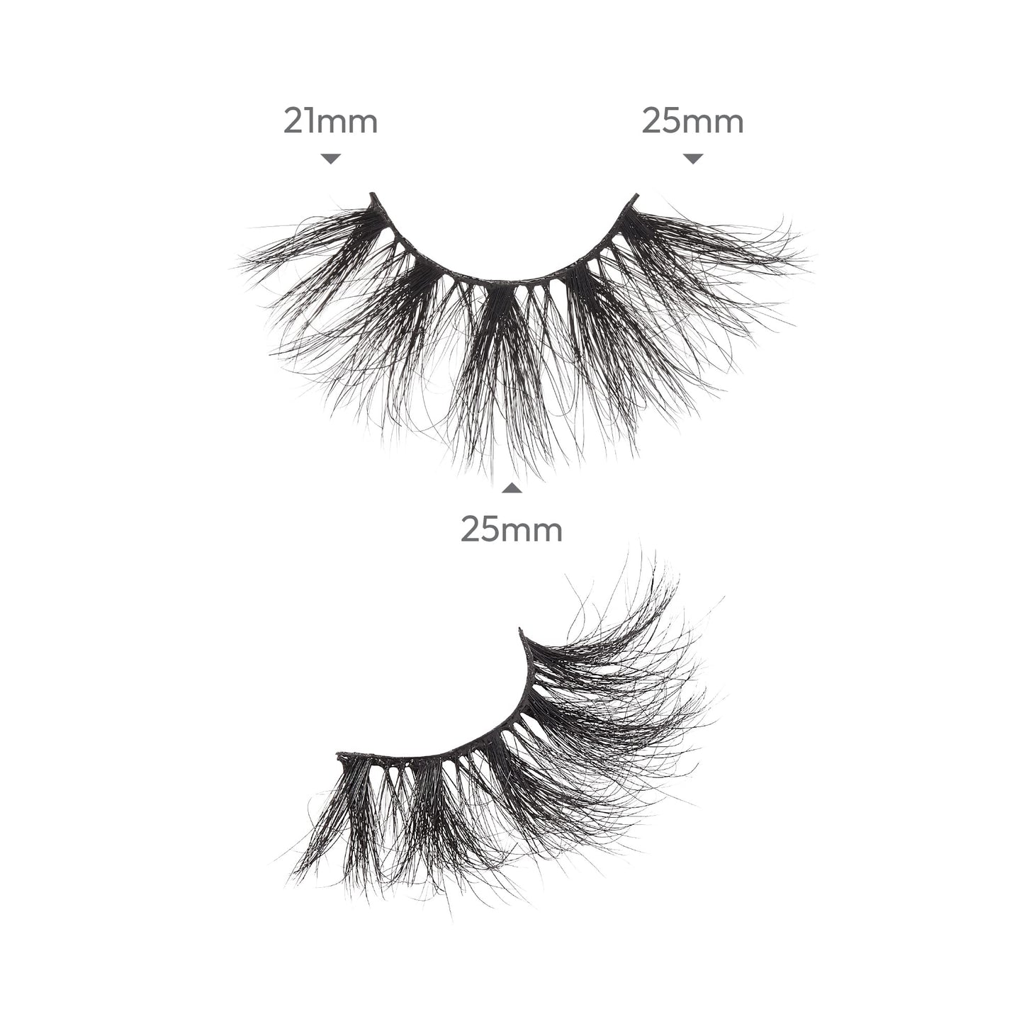 i-ENVY False Lashes Luxury Mink Collection Eyelashes 100% Real Mink Glamorous Eye Look Lashes Maximum Fluffiness 3D Multi-Curl Angle
