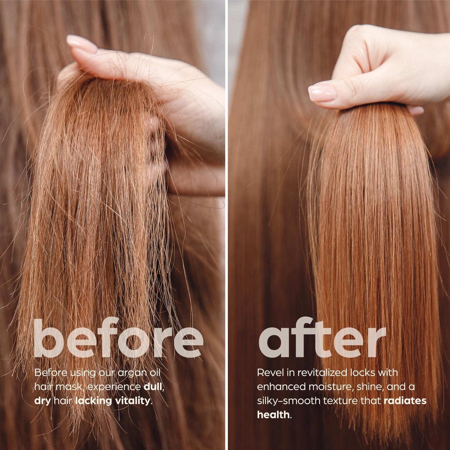 Artnaturals Argan Hair Mask Conditioner - (8 Oz/226g) - Deep Conditioning Treatment - Organic Jojoba Oil, Aloe Vera & Keratin - Repair Dry, Damaged
