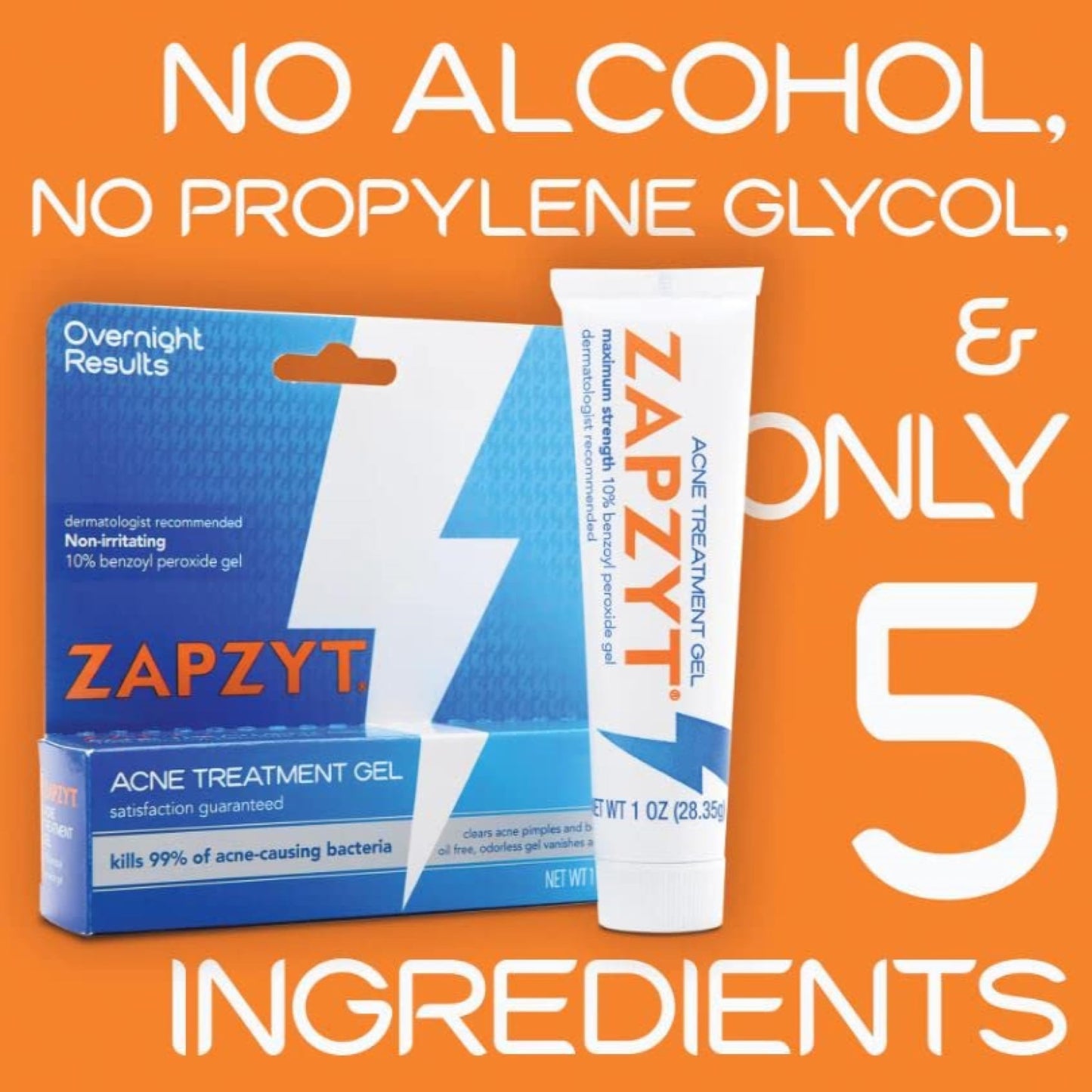 ZAPZYT Acne Gel 1 oz (Pack of 7)