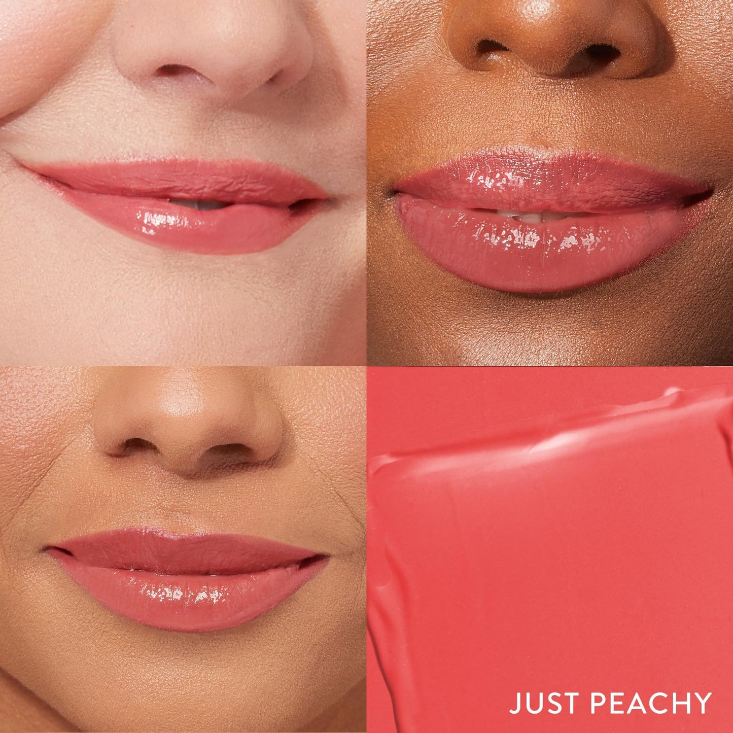 LAURA GELLER NEW YORK Jelly Balm Tinted Lip Balm - Just Peachy - Hydrating Lip Color with Shine Finish - Squalane & Vitamin E - Buildable Sheer