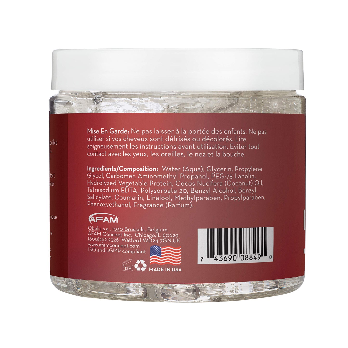 Coconut Oil Defining Curl Jelly, 16 oz for Moisturizes, Defines Curls, Eliminates Frizz, Provides Flexible Hold