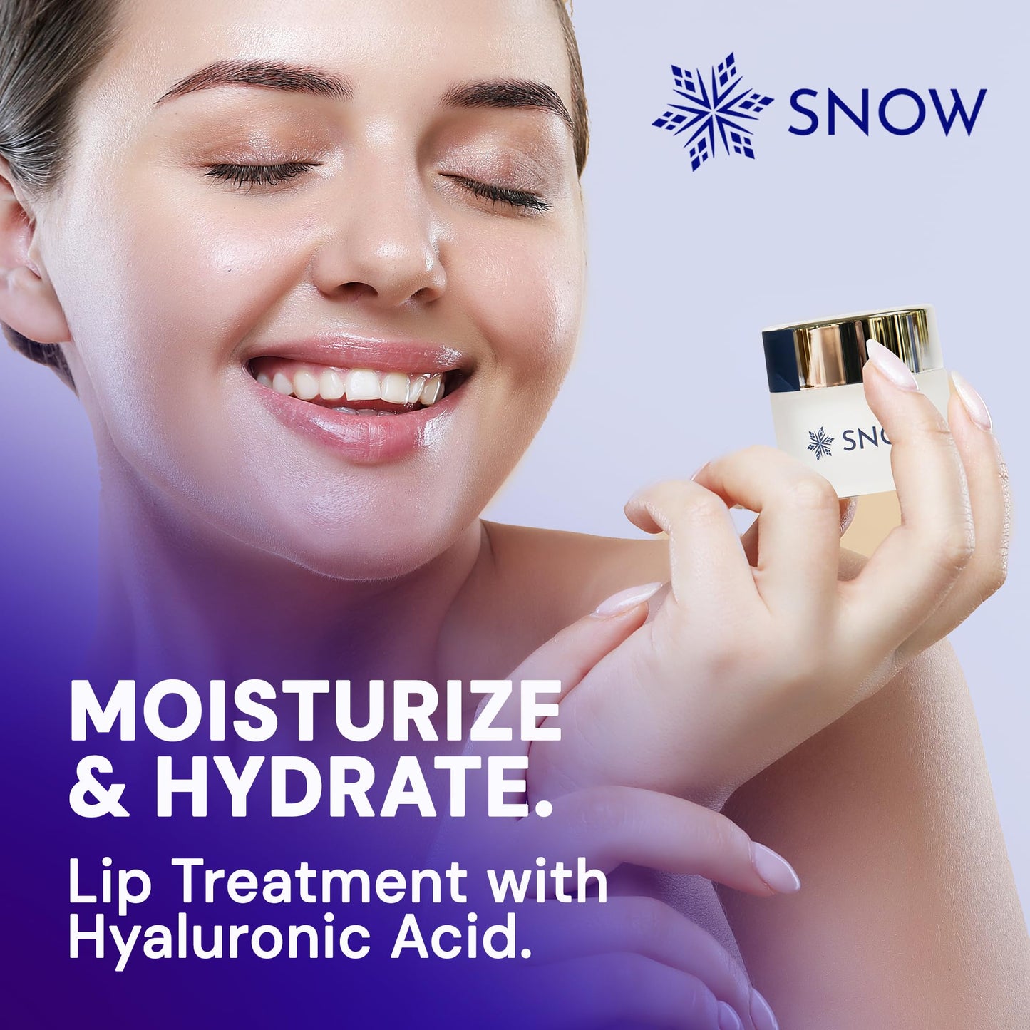 SNOW Overnight Lip Treatment - Moisturizing Lip Balm with Shea Butter & Vitamin E - Lip Treatment for Dry, Cracked Lips - Sulfate-Free Lip Treatment