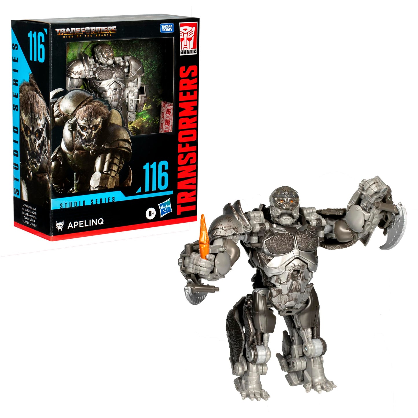 Transformers Toys Studio Series Leader Class Rise of the Beasts 116 Apelinq, 8.5-inch Converting Action Figure For Boys And Girls Ages 8+