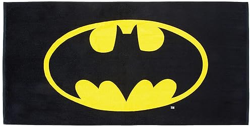 Franco Batman DC Comics Super Soft Cotton Bath/Pool/Beach Towel, 60 in x 30 in, (Official Licensed Batman Product)