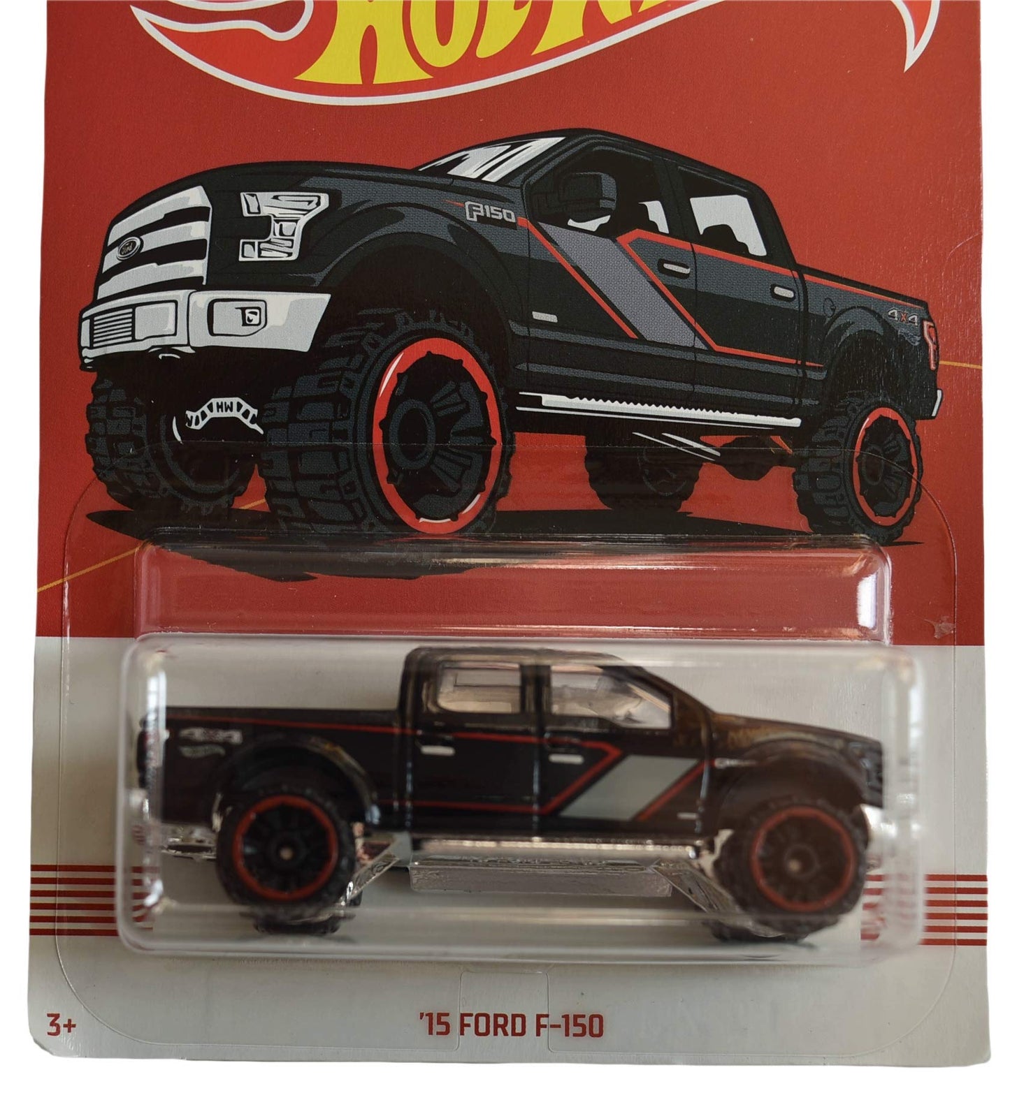 Hot Wheels 1:64 Scale Black '15 Ford F-150 4/10