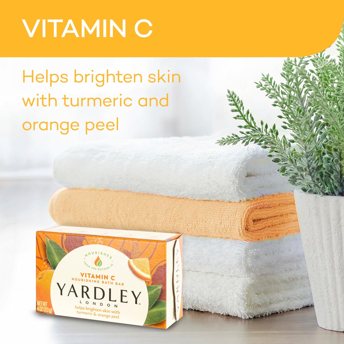 Yardley, London Vitamin C Bath Bar, 4 Ounce Beauty & Personal Care Yardley
