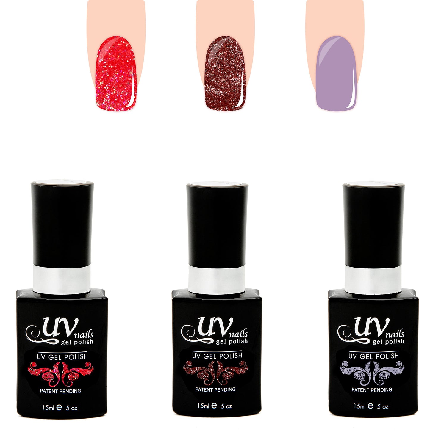 UV-Nails Hekate Set of 3 UV or LED gel polish Beauty & Personal Care UV-NAILS