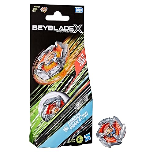 BEYBLADE X Dagger Dran 4-70Q Booster Pack Set with Takara Tomy Attack Type Top, Battling Tops Game Toys, Ages 8+