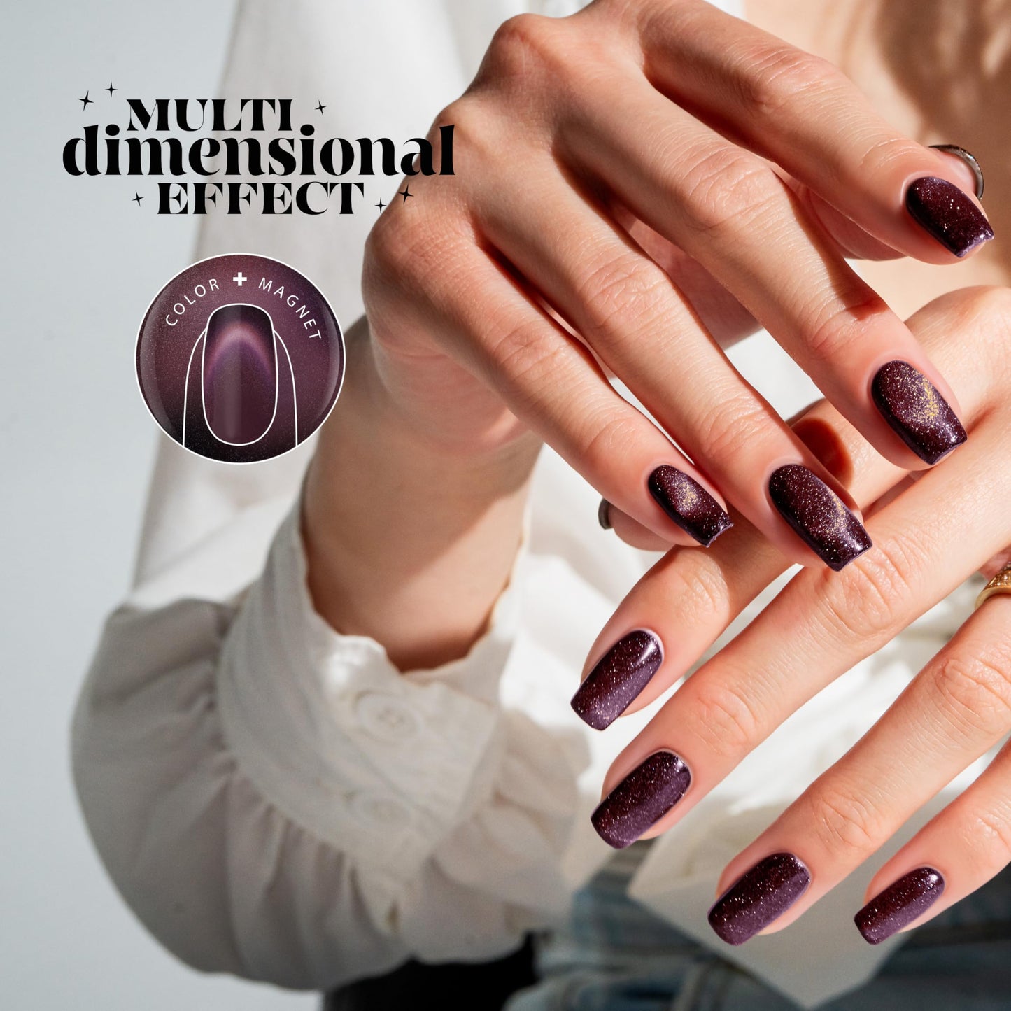 Gelish Aurora Cat Eye Reflective Magnet Gel Polish - Landing on Mars, 15mL Beauty & Personal Care Gelish