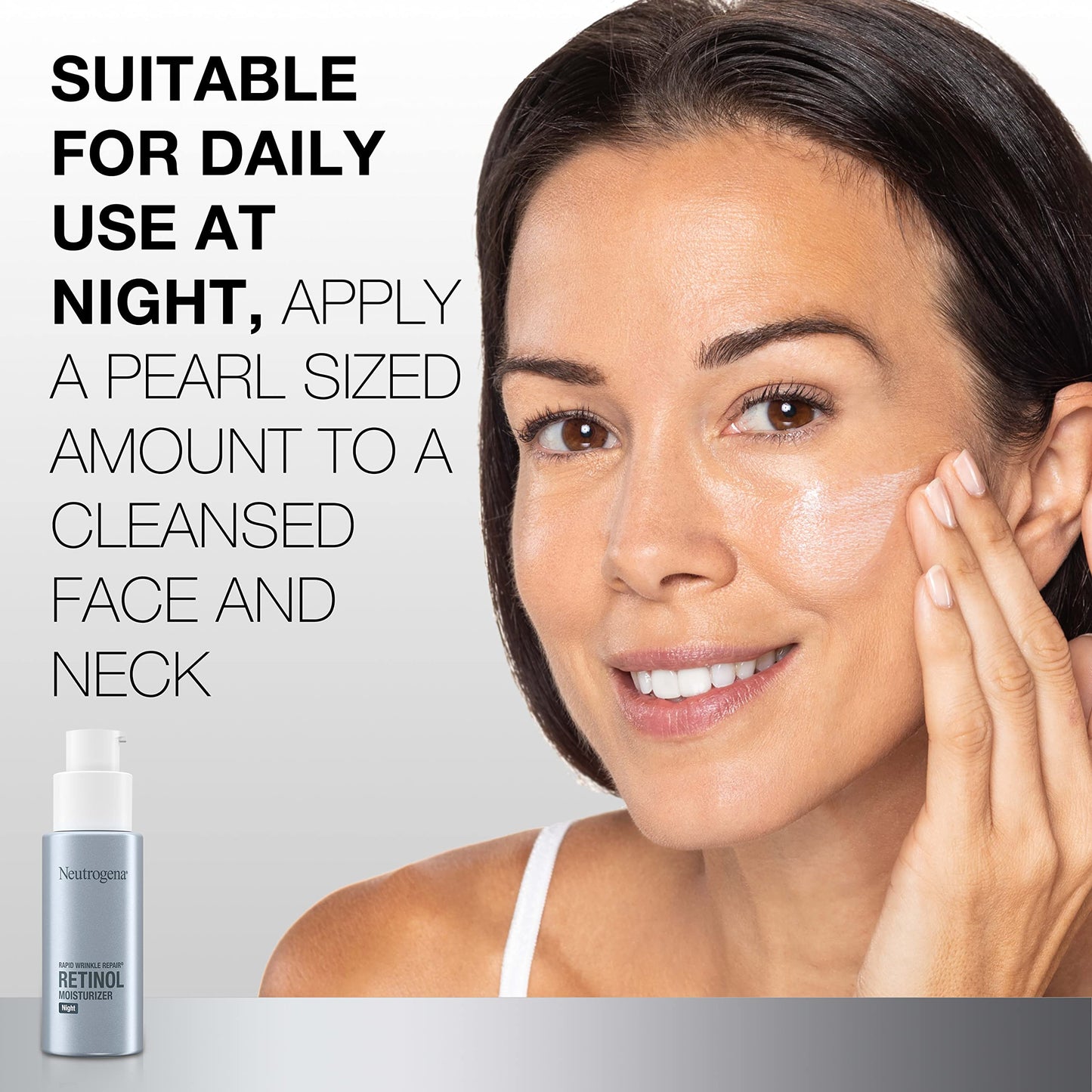 Neutrogena Retinol Face Moisturizer Cream,Rapid Wrinkle Repair,Anti-Wrinkle Night Moisturizer,Anti-Wrinkle Face&Neck Cream_Moisturizer with Hyaluronic Beauty and Personal Care Neutrogena